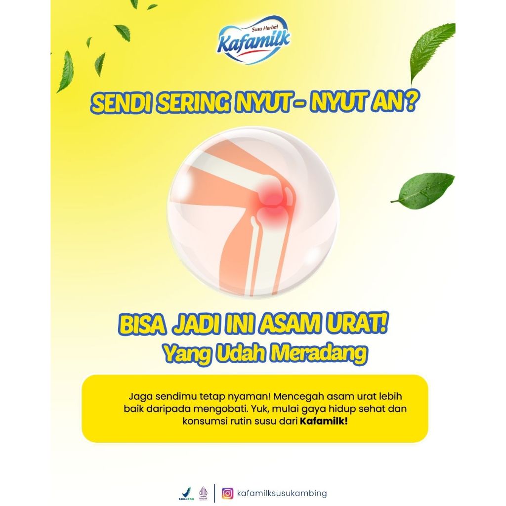 

Kafamilk 2 box(250gram) Susu Kambing Herbalatasi nyeri sendi dan tulang