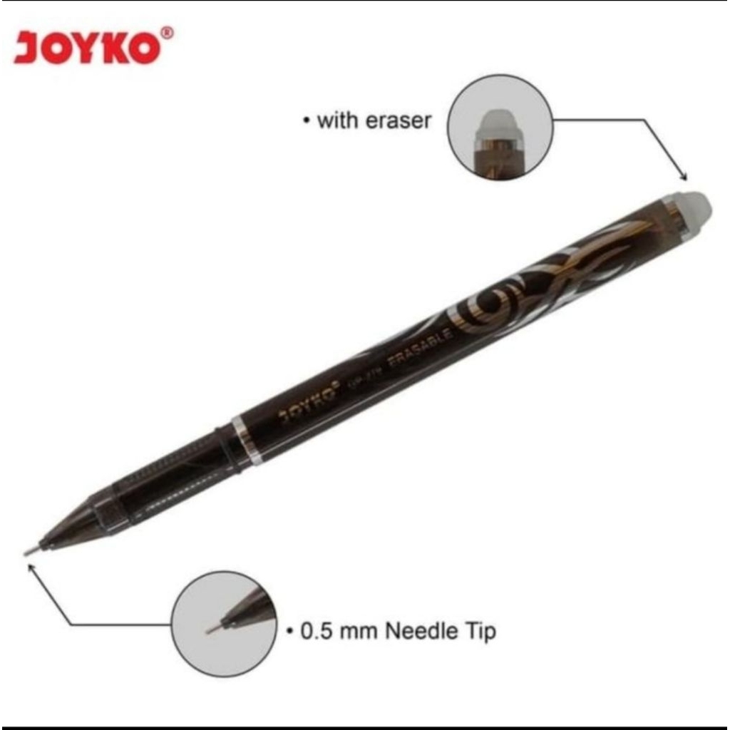 

Ay00! Erasable Gel Pen Joyko Bisa Dihapus GP-279 Shokyo 0.5 mm (12 pcs)
