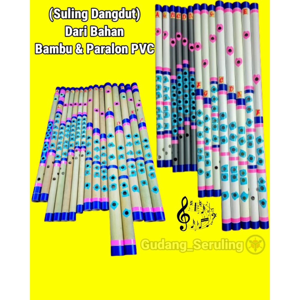 Suling Bambu, Suling paralon, Suling dangdut eceran/bijian, suling bangsing