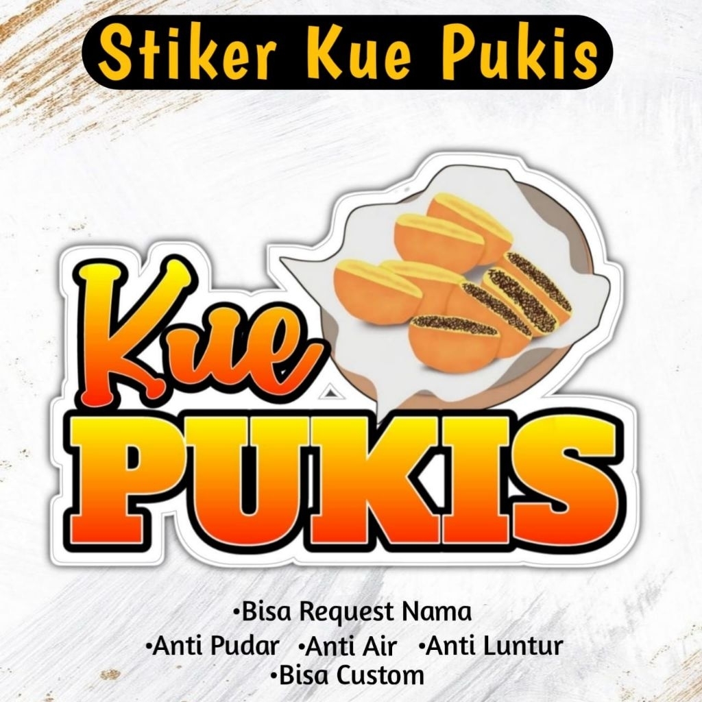 

Stiker Kue Pukis | Bisa Custom & Reques