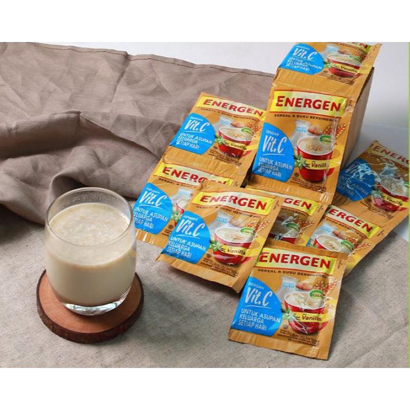 

10 SACHET Energen Minuman Sereal Oat Susu @35gr VANILLA