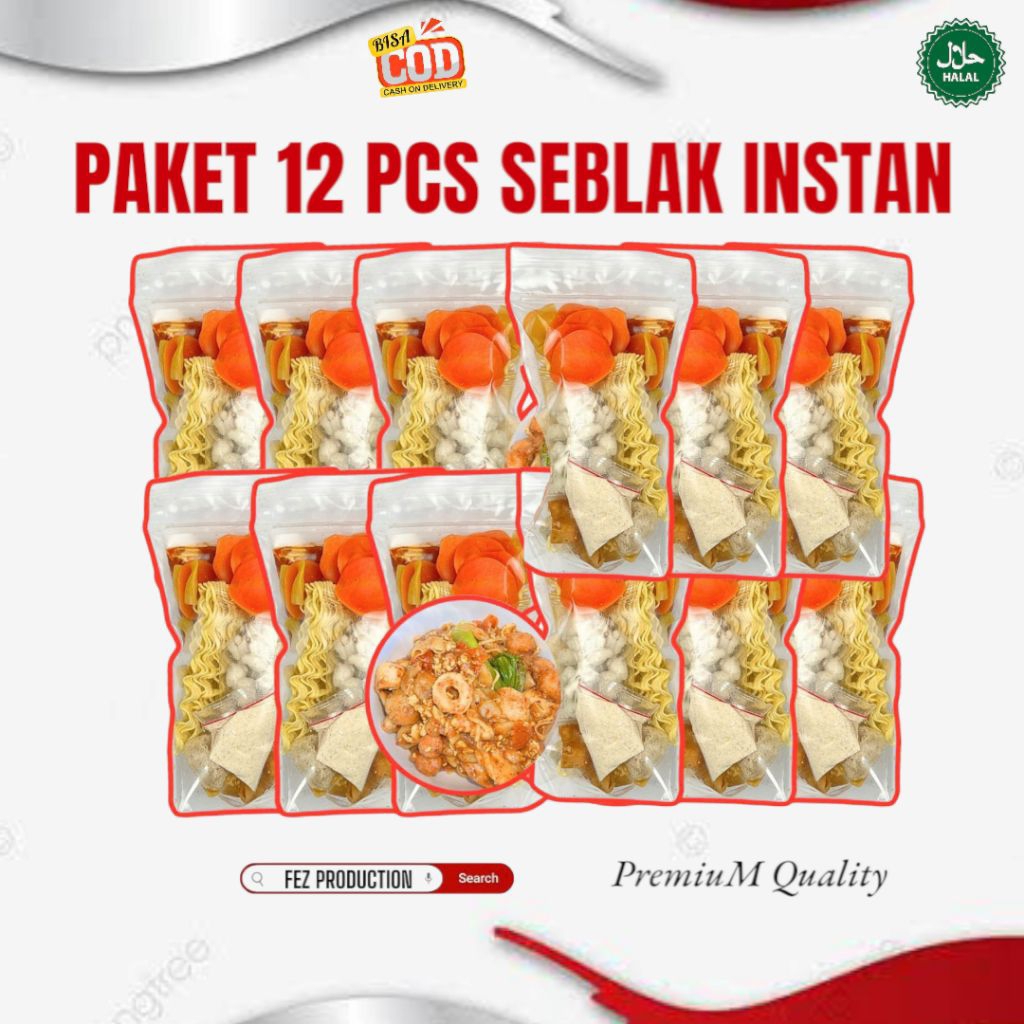 

PAKET 12 SEBLAK INSTAN EXTRA PEDAS