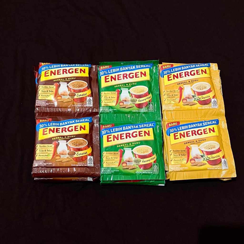 

10 Pcs Energen Sereal minuman susu serbuk 1 Renceng kemasan 35 gram Kediri Jawa Timur