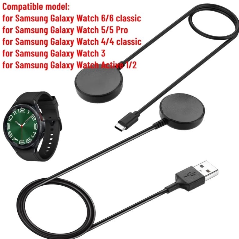 KODE S14E Charger Dock USB Magnetic Samsung Galaxy Watch 3  4  5  5 Pro  6  7  Ultra  FE  Active 1  