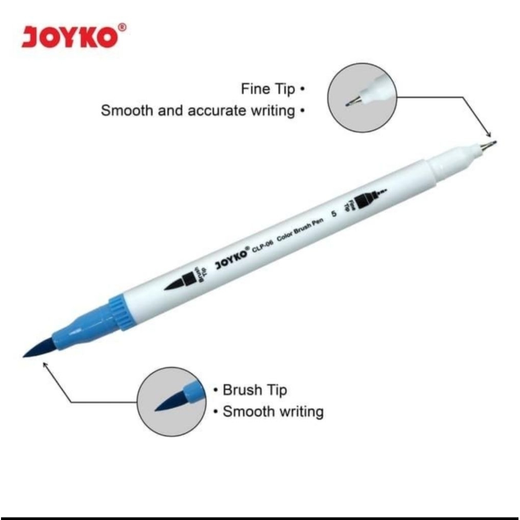 

Ay00! Color Brush Pen Pena Kuas Warna Joyko CLP-06 12 Warna