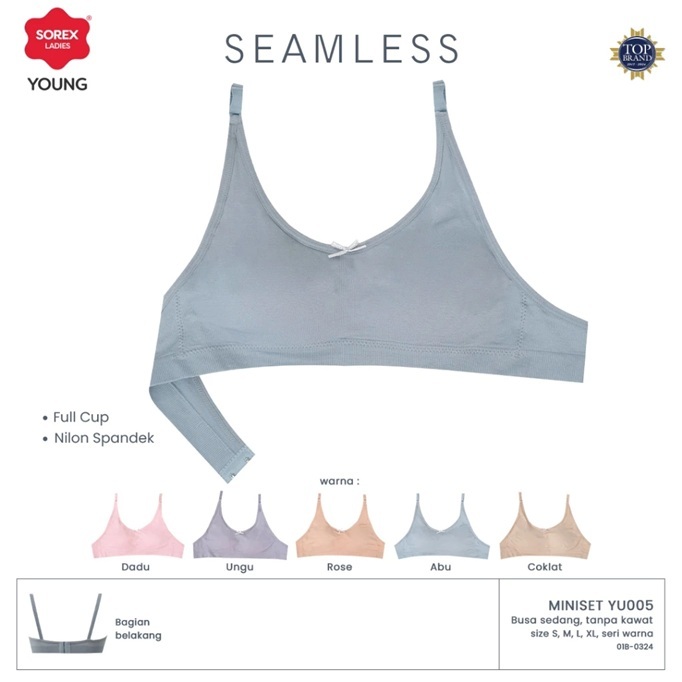 BH BRA MINISET ANAK PELAJAR  REMAJA ABG SOREX BASIC SPORTY MINIBRA TANPA KAWAT KAIT 2