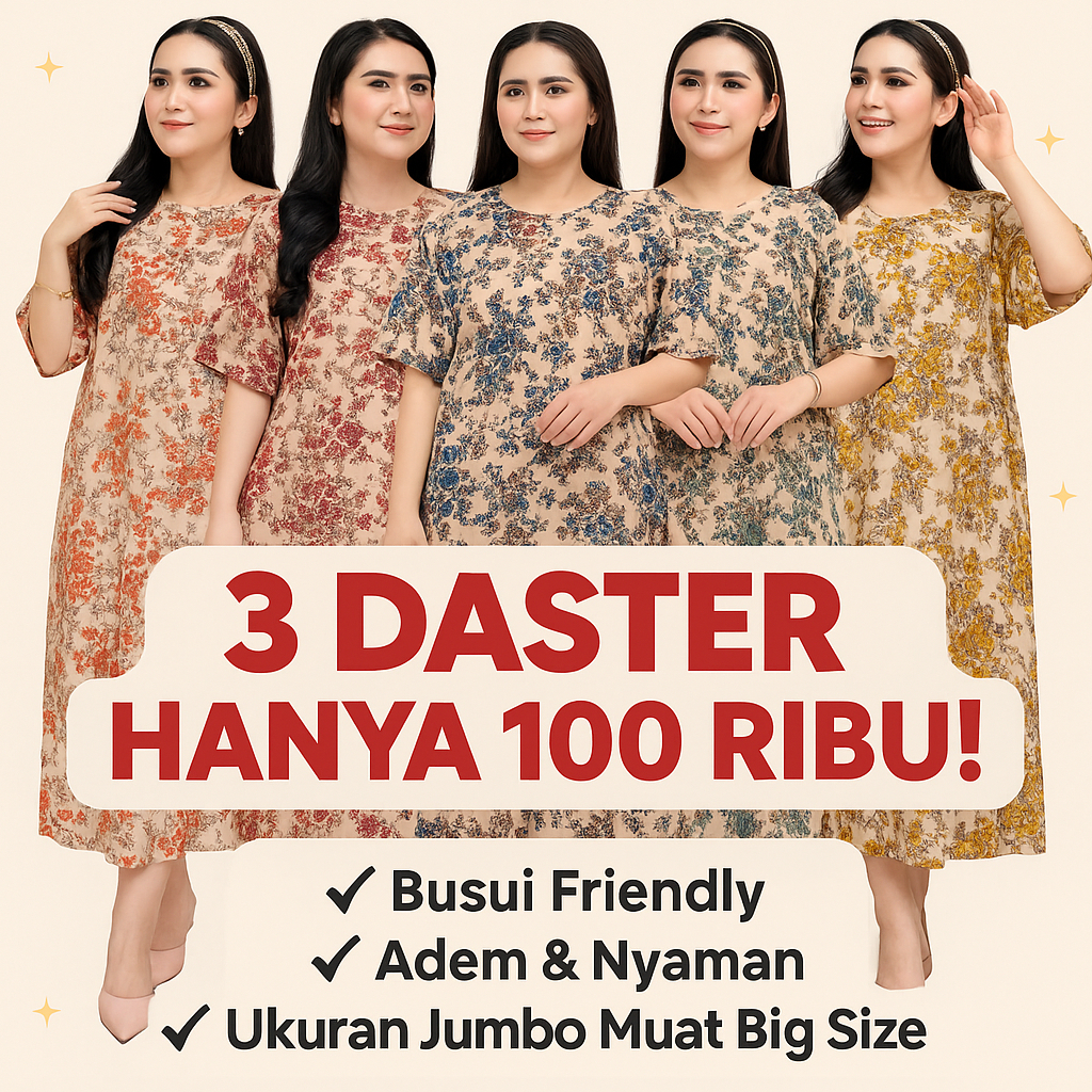 [ 100 RIBU DAPAT 3 DASTER RAYON JUMBO ] DASTER RAYON BUNGA HARGA JUAL LAGI COCOK UNTUK RESELLER