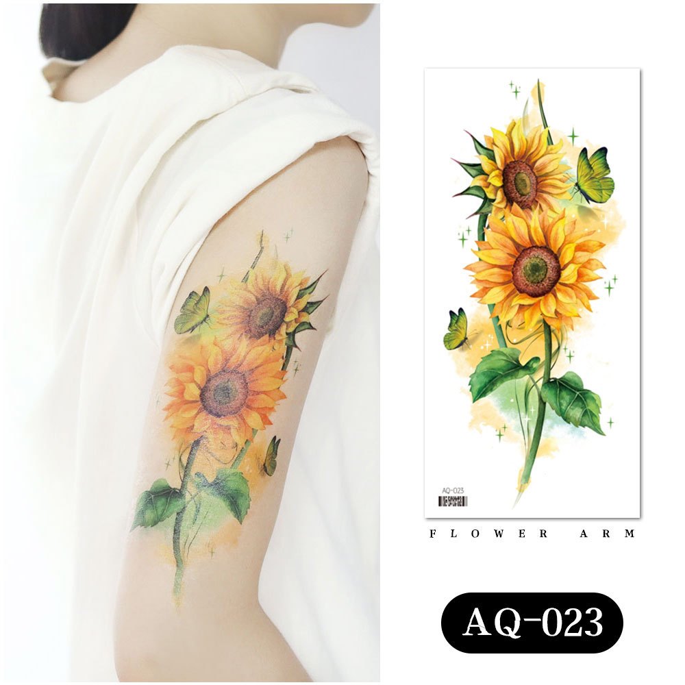 Tattoo Flower Temporer Motif Bunga Medium Cantik / Tato Anti Air