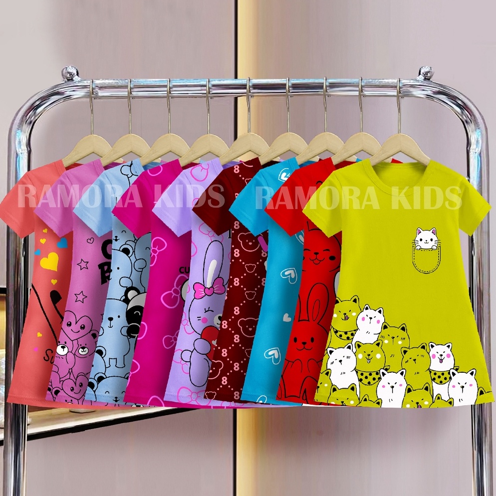 Big Sale Ramora Daster Anak Perempuan  Pakaian Anak Perempuan Dress Anak 15 Tahun