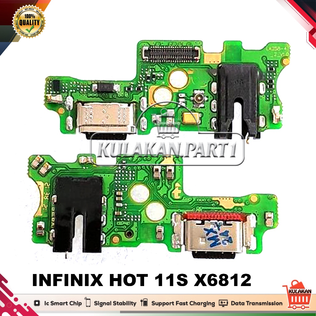 papan cas konektor charger infinix hot 11s  papan cas infinix  hot 11s new original komponen ic