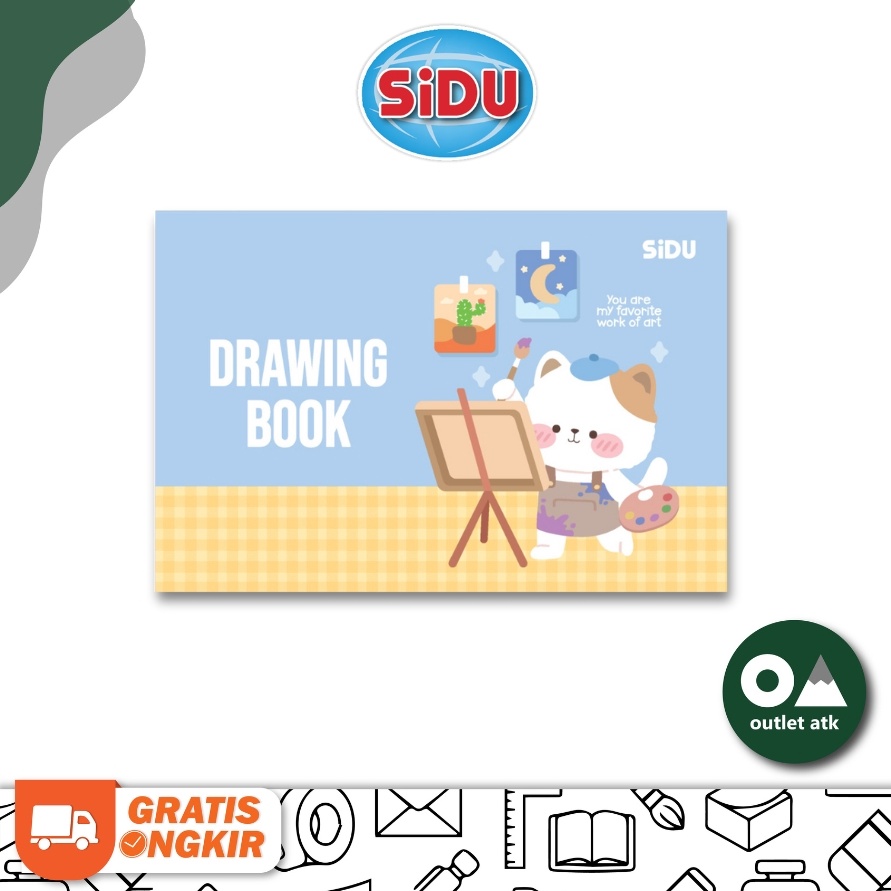 

KODE U4O Buku Gambar A3 SIDU Drawing Book 1 Lembar isi 5 per Pack