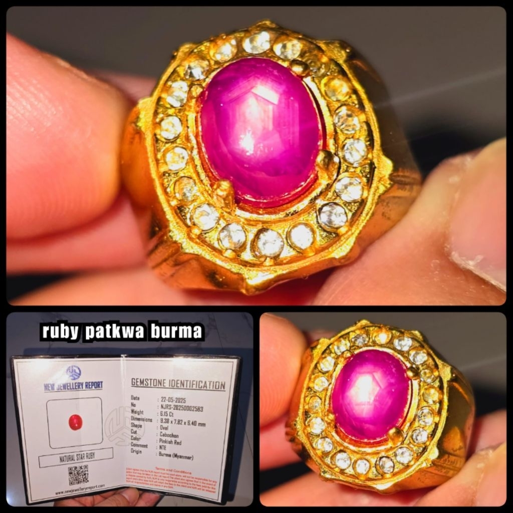 NATURAL RUBY PATKWA BURMA STAR SUPER