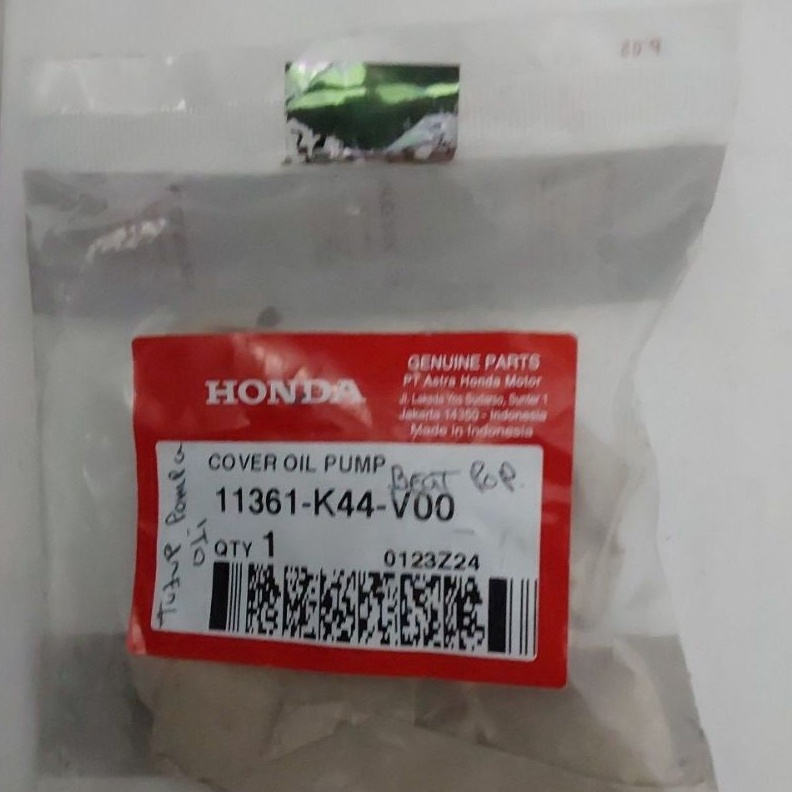 KODE T8X 11361K44V TUTUP GIGI POMPA OLI COVER OIL PUMP BEAT ESP SCOOPY ESP HGP ORI 1