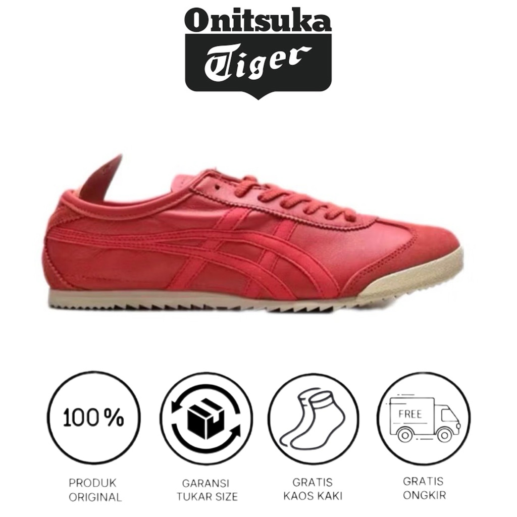 Onitsuka Tiger Mexico 66 Deluxe Japan Tripple Red
