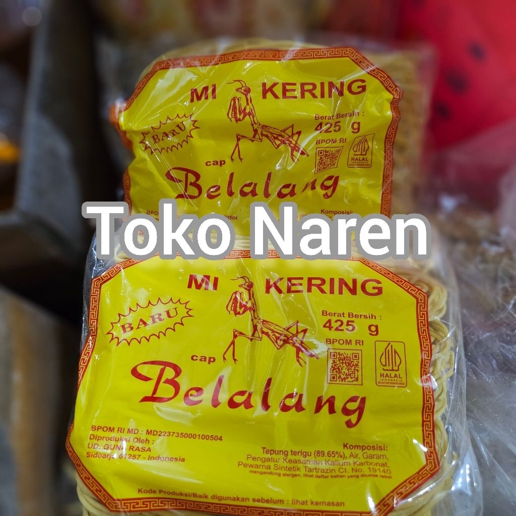 

MIE BELALANG KERING / MIE TOKTOK / MIE GACOAN KERING KEMASAN 425GR