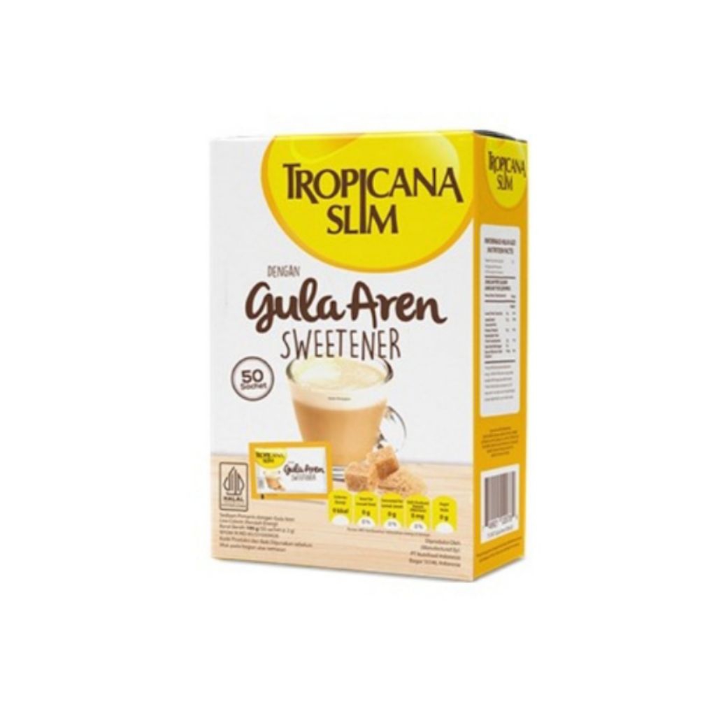 

Tropicana Slim Sweetener Gula Aren 50 x 2gr