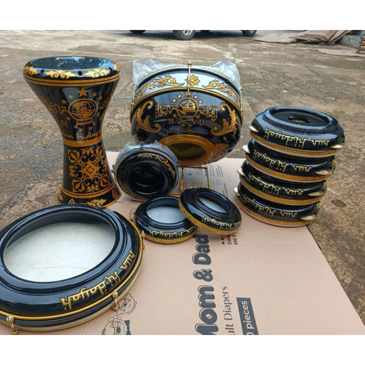 Alat Hadroh 1 Set Motif Jepara Kualitas Terbaik