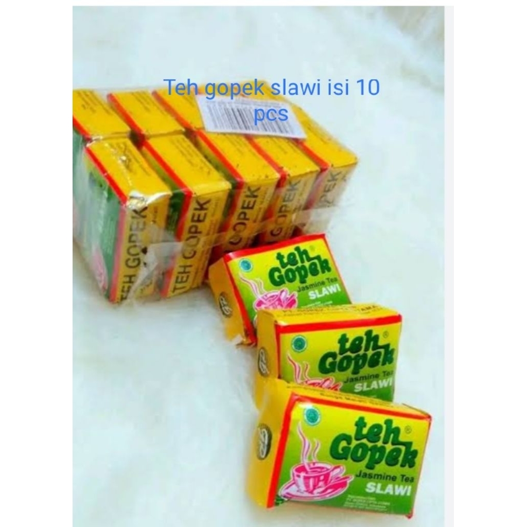 

Teh gopek slawi asli khas tegal isi 10 pcs
