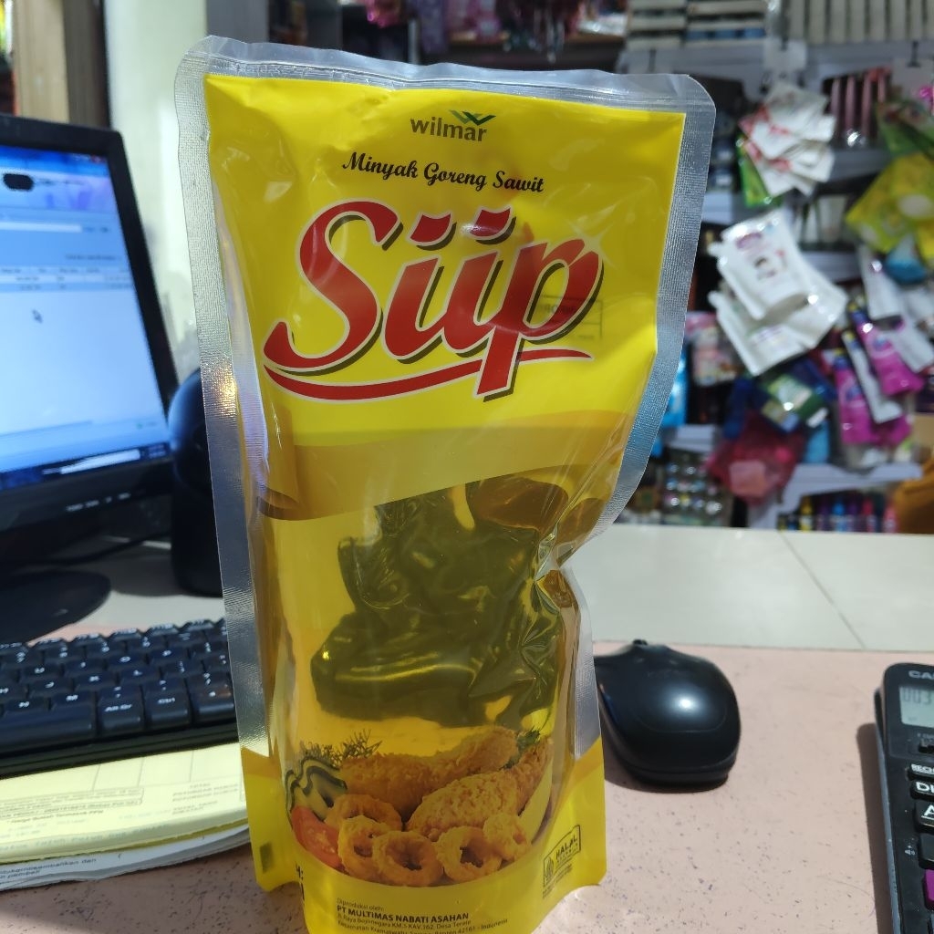

Siip minyak goreng 800 ml, 1800 ml