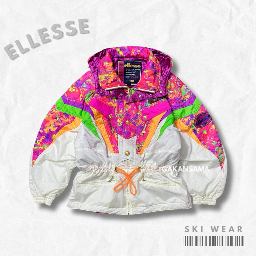 Jaket Ellesse Vintage Ski Wear Motif Racing