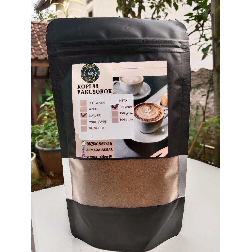 

Viral Kopi Arabika natural wine Honey Full Wash