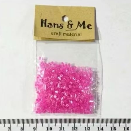 Payet Bambu Pendek Pink Merah Hitam - Ungu Bronze Oren Gradasi