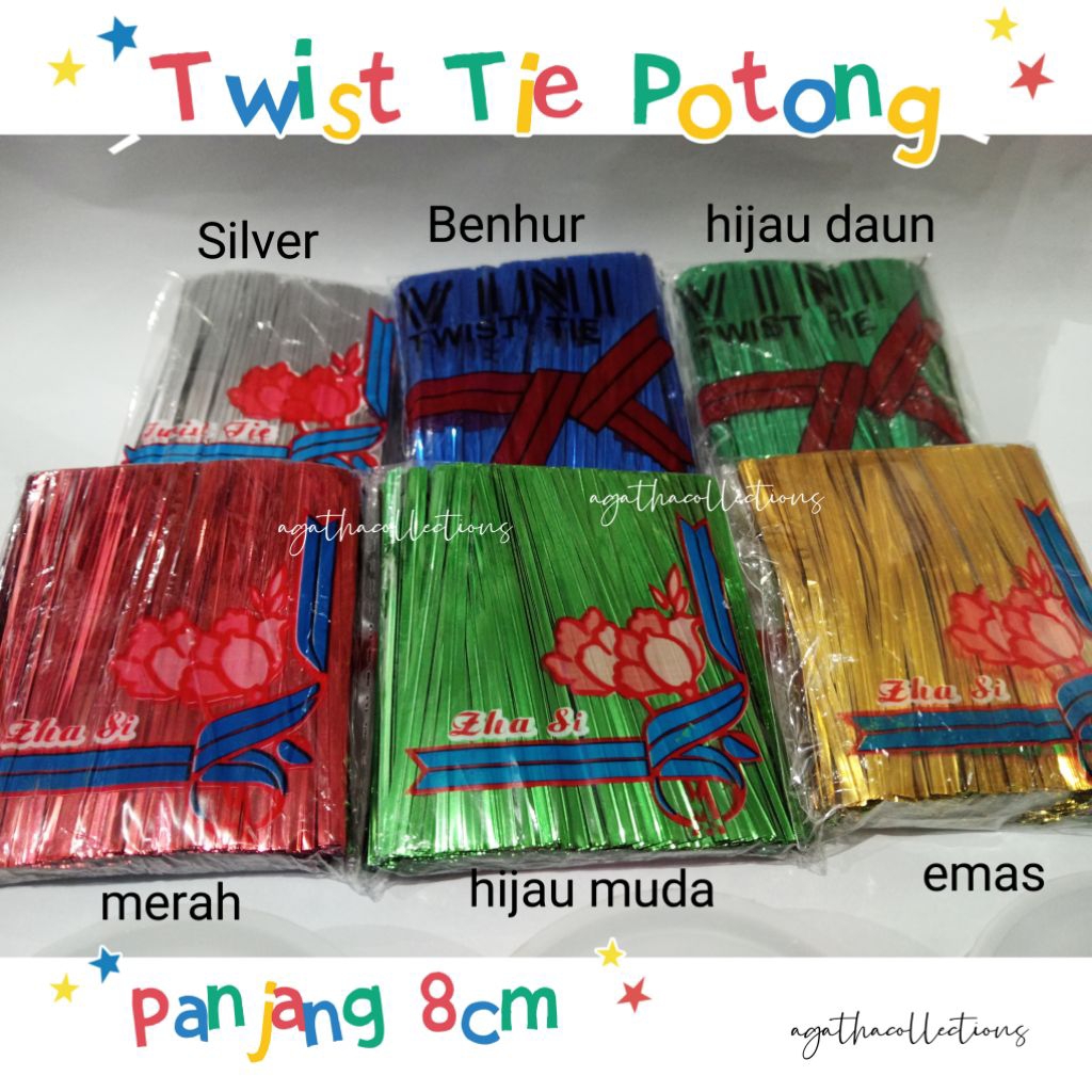 

Twist Tie Potong & Rol per biji
