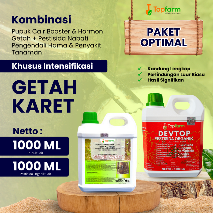 Pupuk Topfarm / Pupuk Pohon Karet Terbaik / Pupuk Penderas Getah Karet / Pupuk Pohon Karet Mati Geta