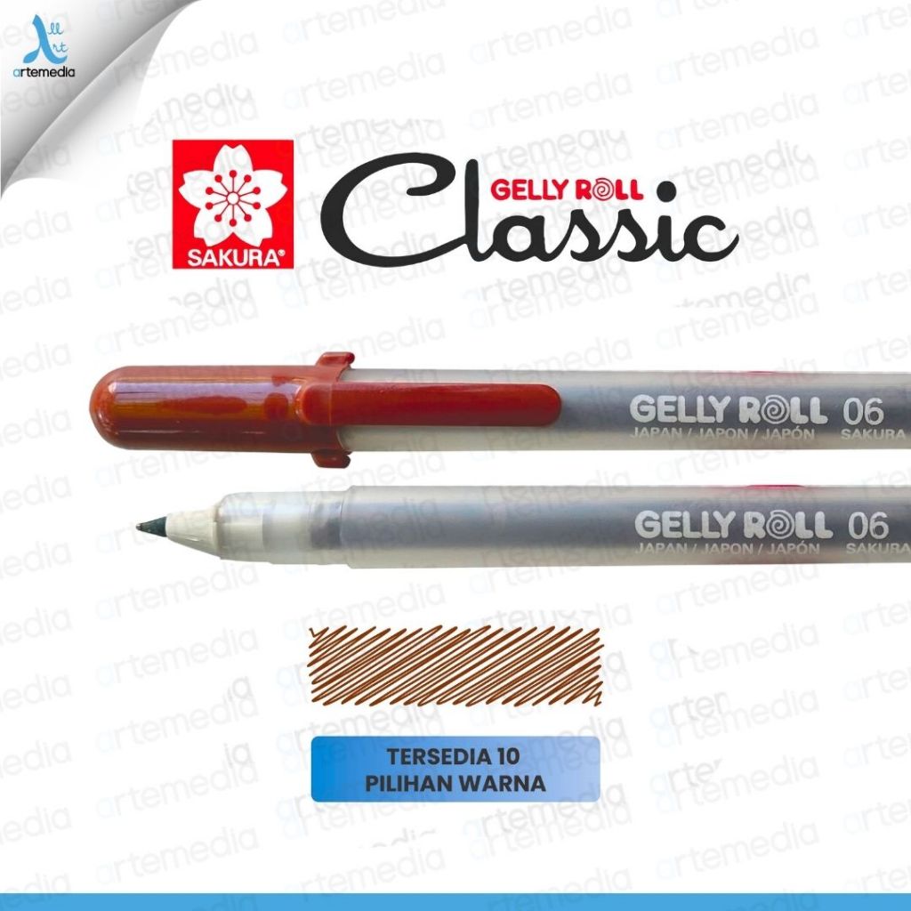 

Bolpen Sakura Gelly Roll Classic Color Gel Pen Pulpen Warna