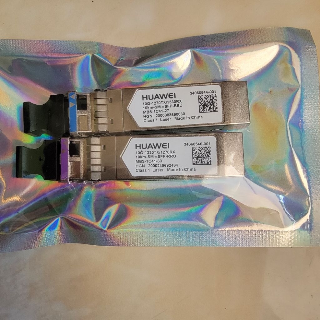 SFP HUAWEI SINGLECORE/BIDI 10G 10KM SINGLEMODE [HARGA SEPASANG]