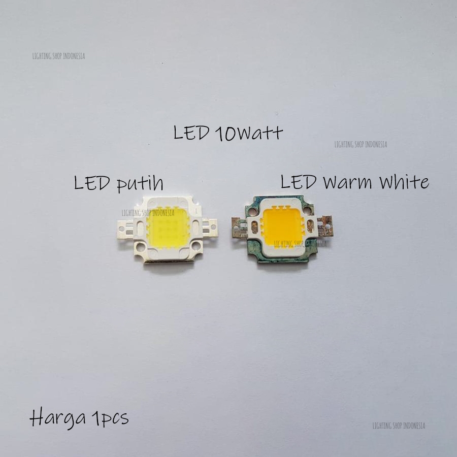 Lampu mata chip epistar led 10watt DC high power led hpl cahaya putih warm white