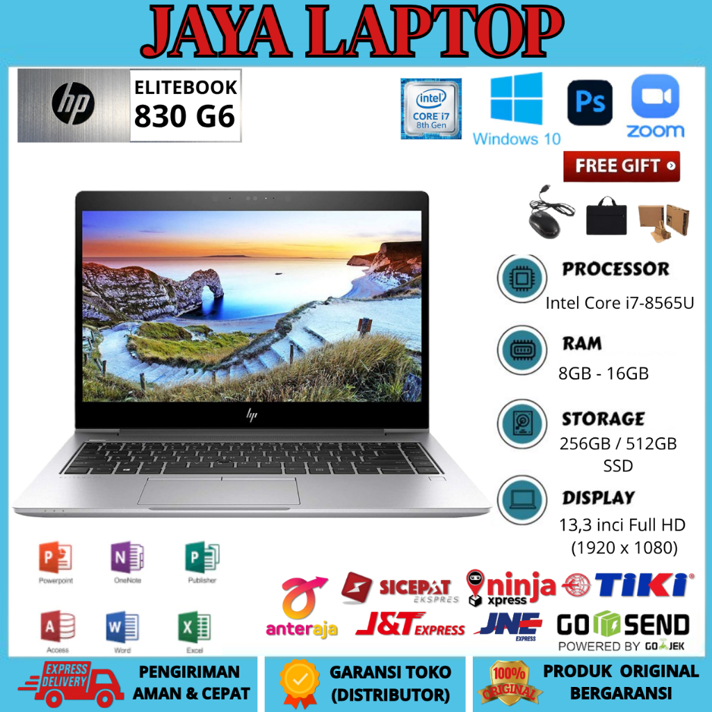 Laptop HP Elitebook 830 G6 i7 8th RAM 32GB/ SSD 1TB SPEK TINGGI