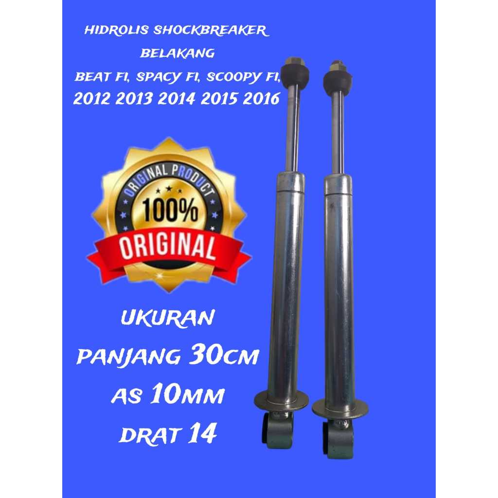 HIDROLIS SHOCK BREAKER BELAKANG BEAT FI, SPACY FI, SCOOPY FI, 2012 2013 2014 2015 2016