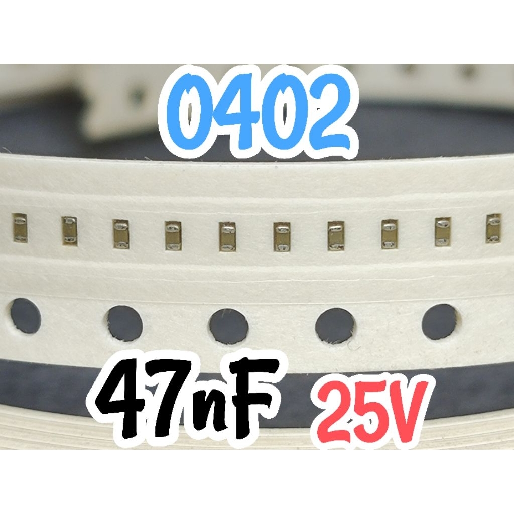 10pcs Ceramic Capacitors SMD 0402 1005 25V 47nF 25v 47 nF 0.047uF 0,047uF 25volt Multilayer