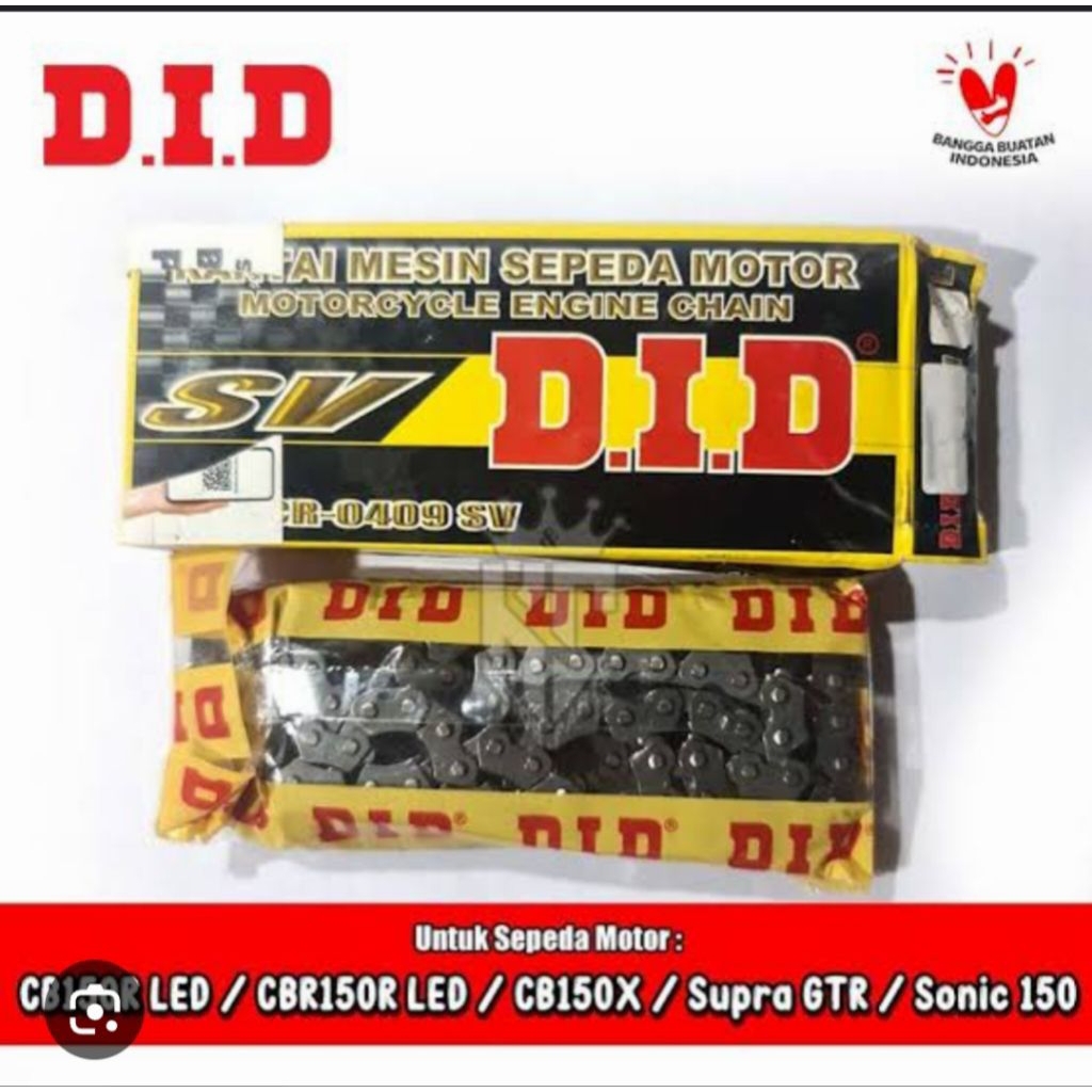 100% Original RANTAI Timing KETENG MOTOR DID SCR0409SV 120LE  HONDA: CB150R CBR150 Sonic K56 Supra G