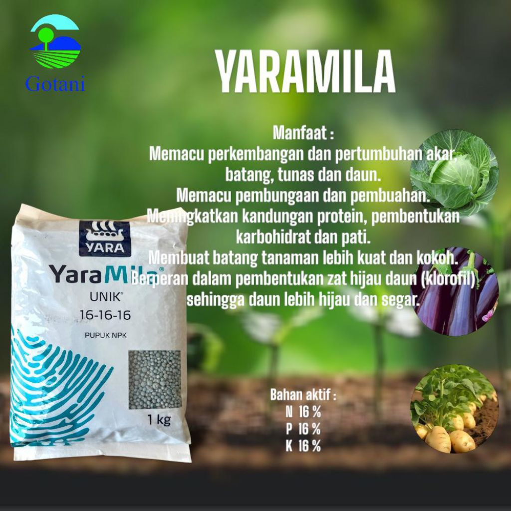 PUPUK MUTIARA YARAMILA 16 16 16 1KG