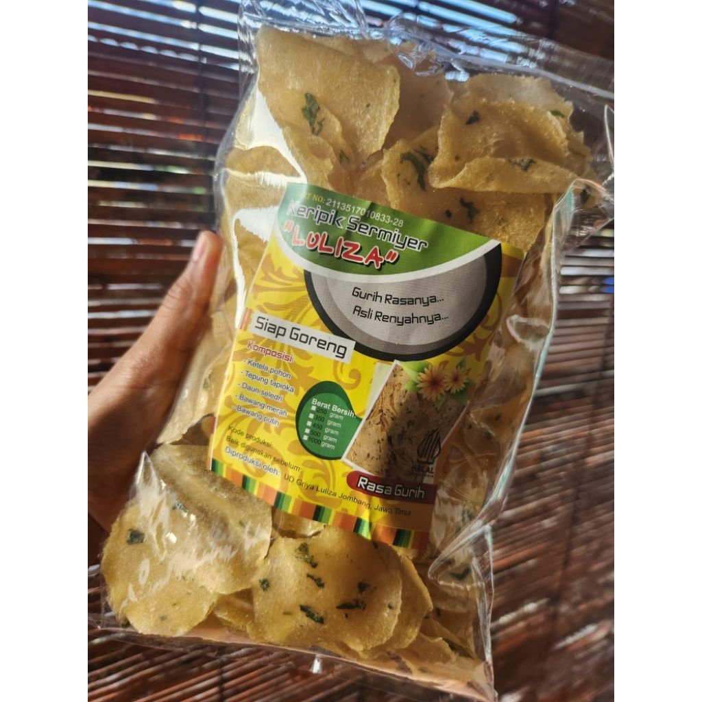 

ppvtristore - Keripik Sermiyer / Sermiler LULIZA ORIGINAL 500g KHAS JOMBANG