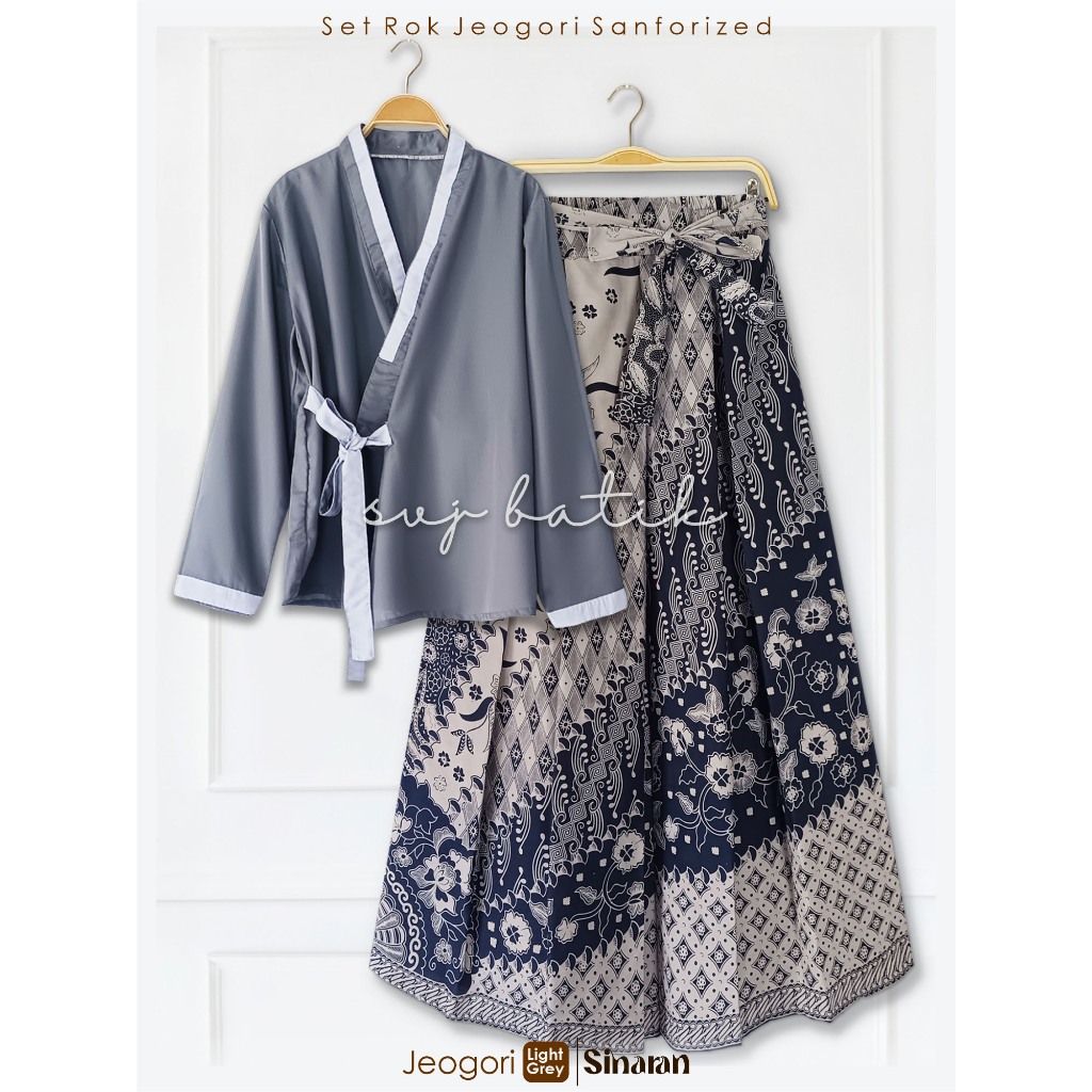 [SVJ] Setelan Baju Batik Etnic Outer Rok Batik Ekslusif Swastika Bahan Sanwos All Size Original SVJ