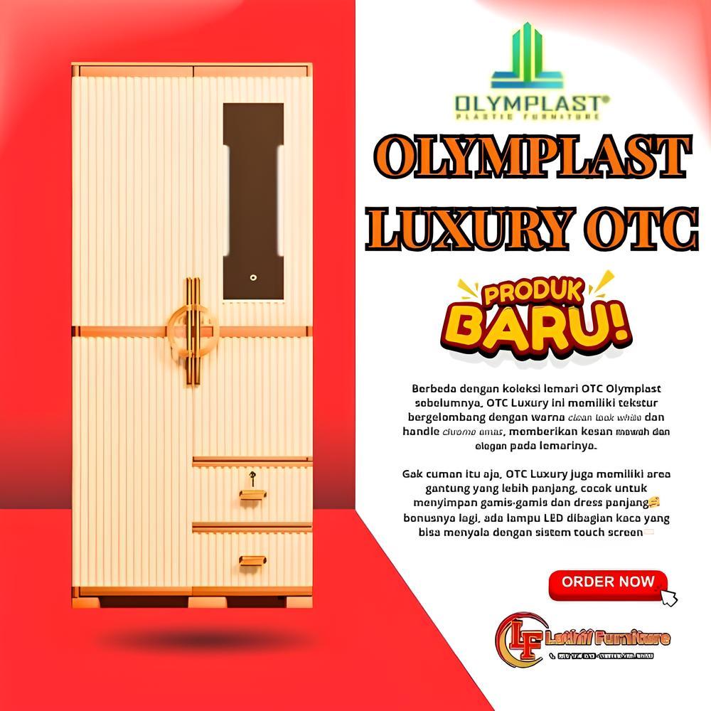 Lemari Luxury Olymplast 2 Pintu LED Light/Lemari Plastik 2 Pintu