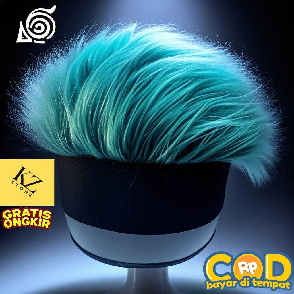 Topi Wig Rambut Panjang Ori Topi Wig Rambut Korea