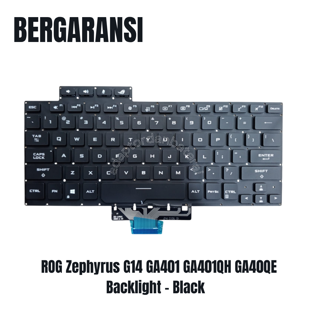 Keyboard Asus ROG Zephyrus G14 GA401 GA401QH GA40QE Backlight - Black