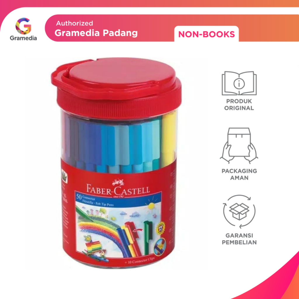

Gramedia Padang - Faber Castell Connector Pen 50 Warna