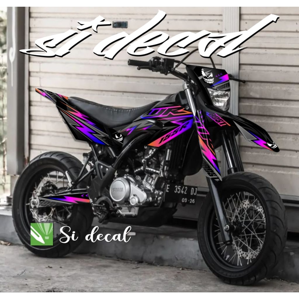 BISA COD decal press body stiker wr 155 custom cocok buat body full hitam black bagus keren terjangk