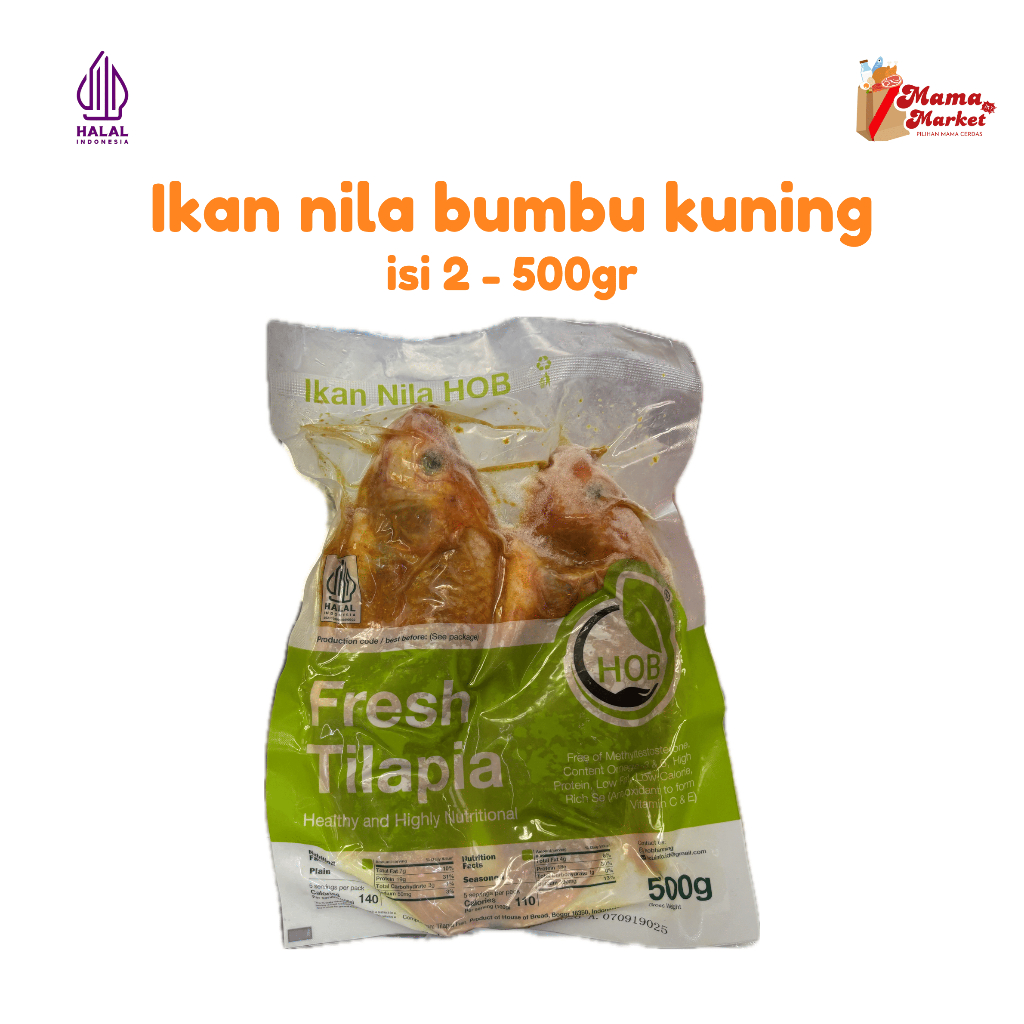 

Ikan Nila Bumbu Kuning Fresh Tilapia isi 2 - 500 gram