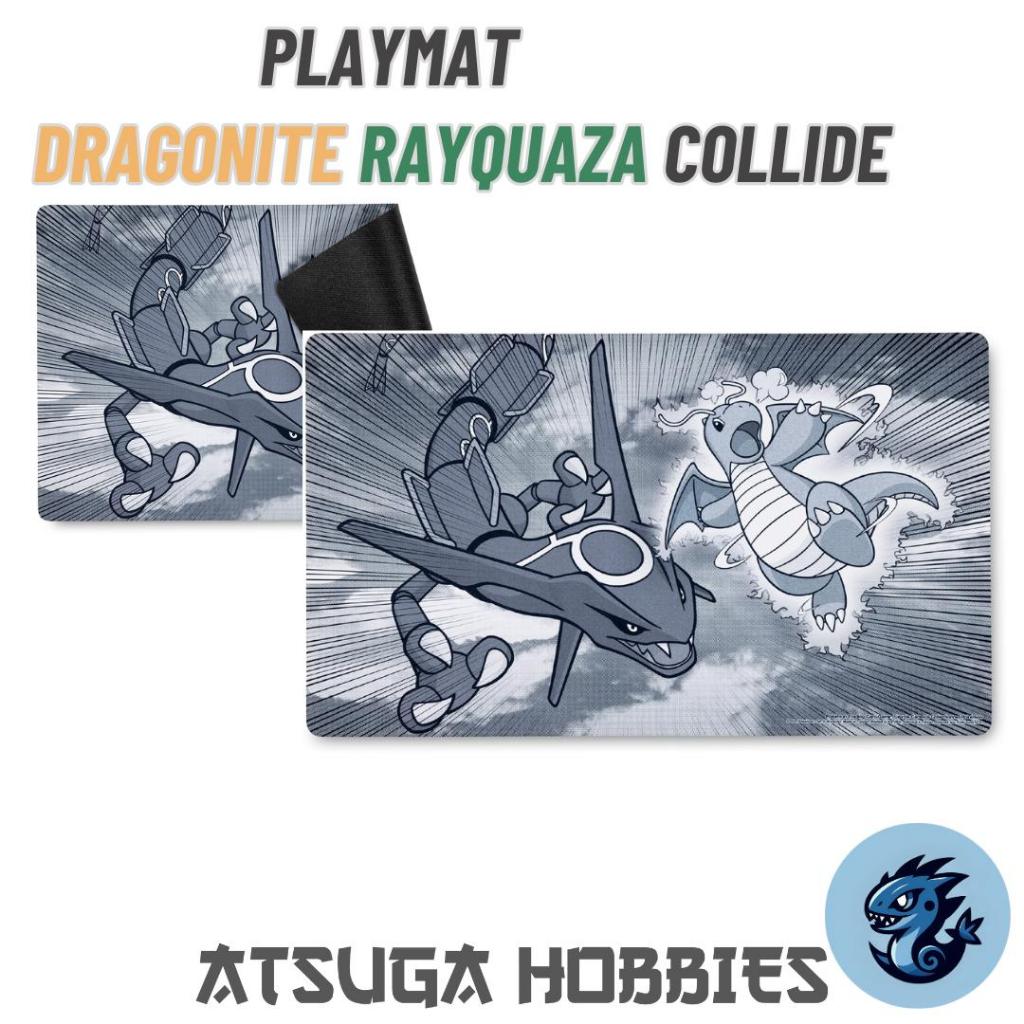 Playmat Pokemon Dragonite & Rayquaza Collide