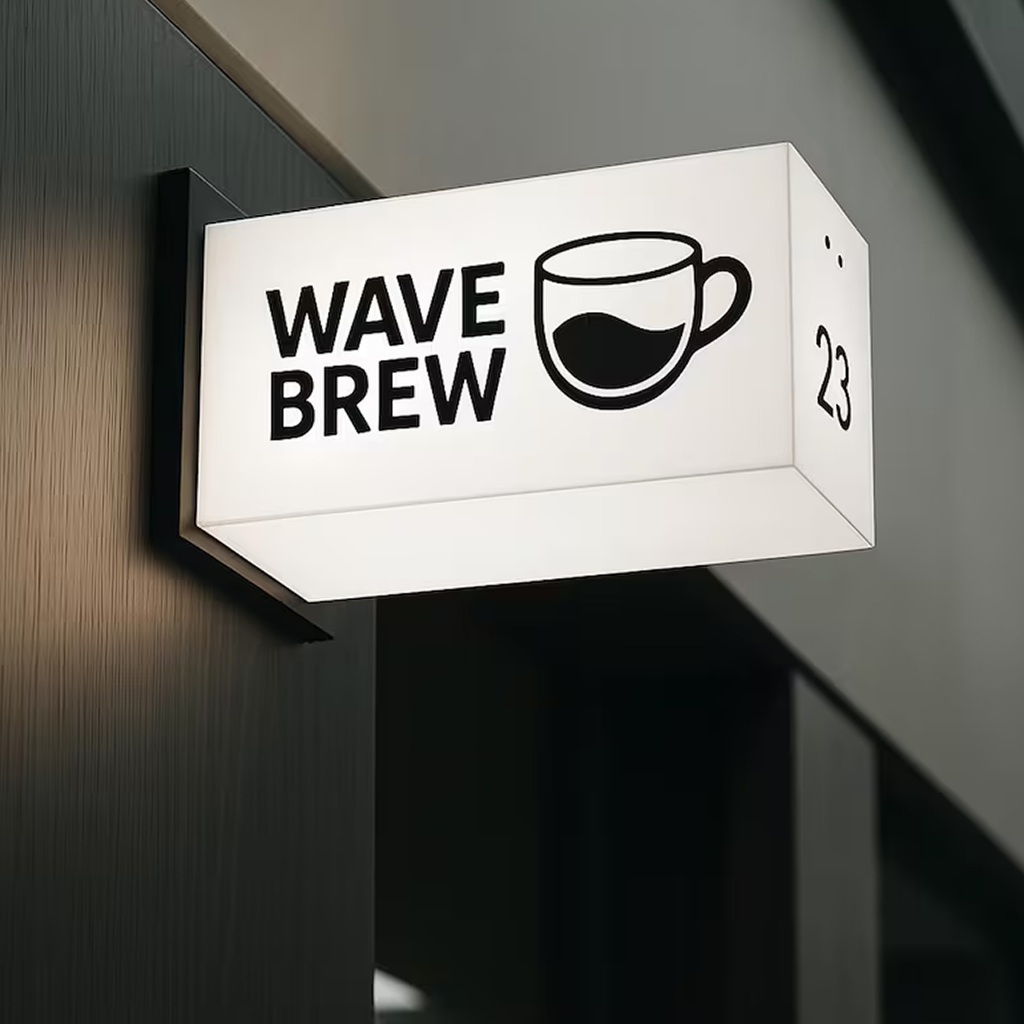 Neon box Custom Kotak Full Akrilik 4 sisi Nyala Custom | Neon box  Signage Bebas Ukuran | Cafe Resto