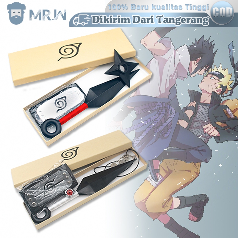 3pcs/4pcs Kunai Naruto Mainan Ikat Kepala Naruto Konoha Kunai Naruto Asli Ikat Kepala Naruto Konoha 