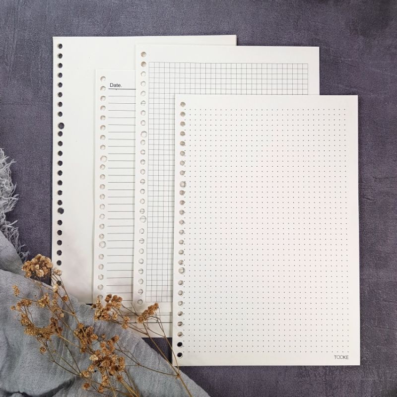 

KERTAS BINDER LOOSELEAF A5 / ISI BINDER A5 BY TOOKE