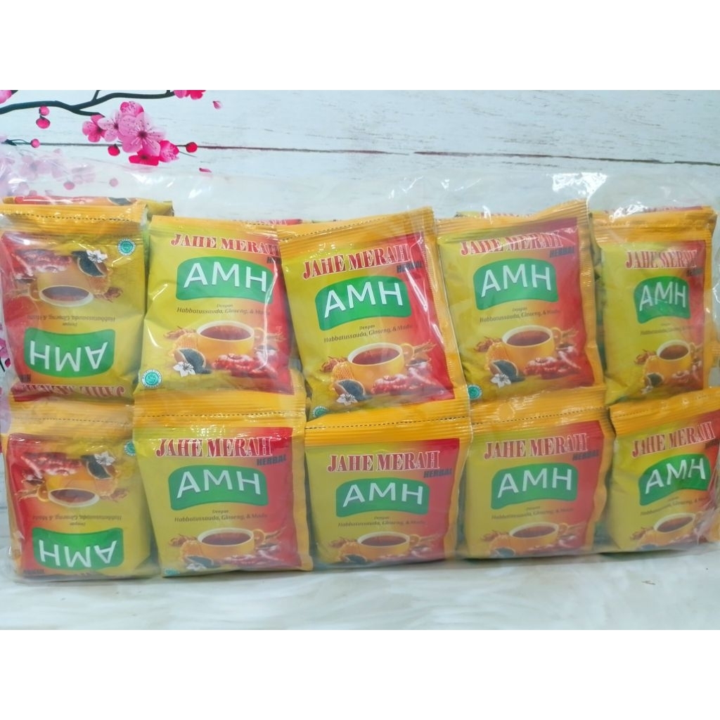 

TERBARU AMH Jahe Merah Minuman seduh Habbatussauda plus Ginseng & Madu Isi 200 Pcs Exp aman Sentosa