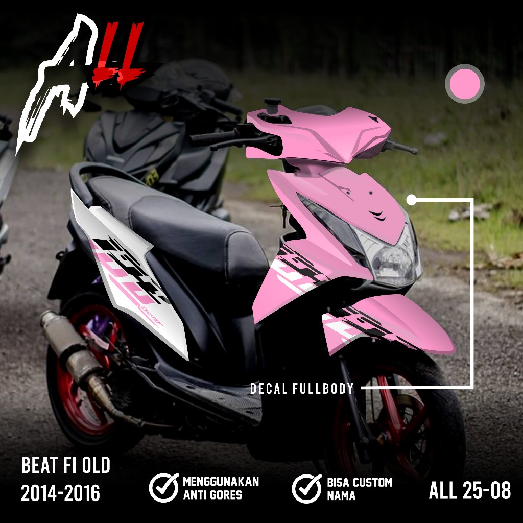 (COD) TERBARU NEW Stiker Decal Full Body Beat FI OLD 2014 2015 2016 - NEW Decal Sticker Modifikasi D